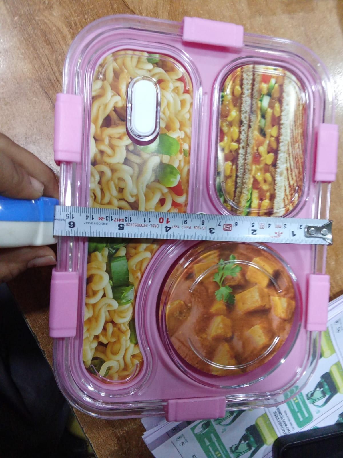 New 3 Compartment Tiffin Box